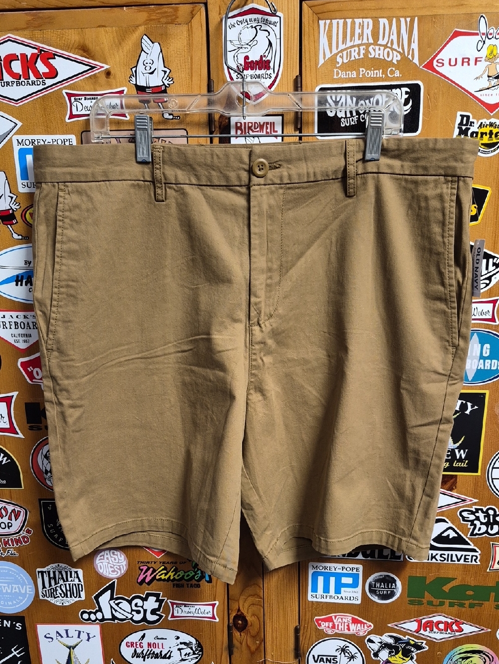 Old Navy Slim Rotation Chino Shorts in Tan Size 38